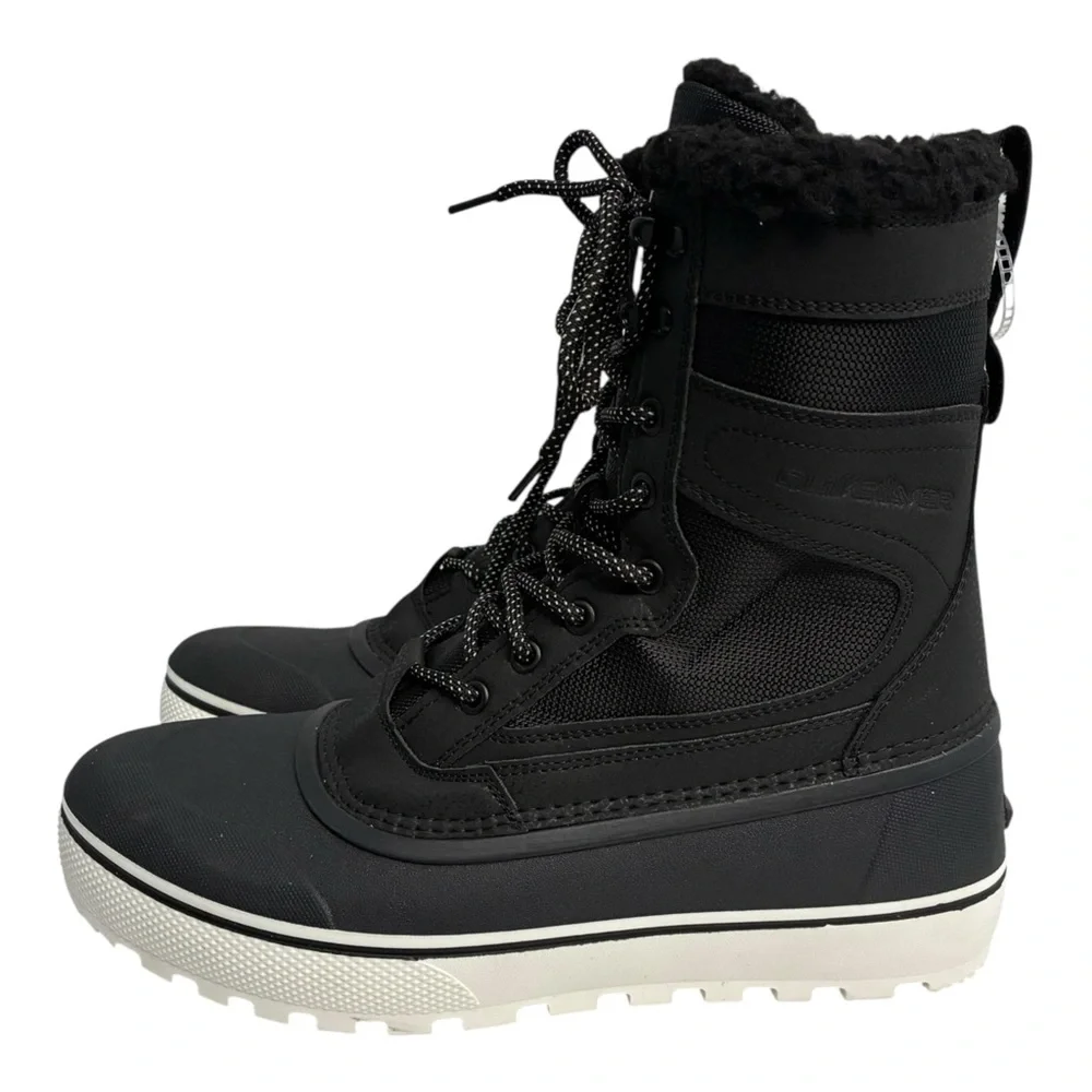 Quicksilver 10 Mens Sub Zero Hi Black Winter Snow Boots Waterproof 3М Thinsulate